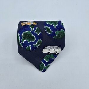 Mens Necktie Save the Children School Bus Tie, 100% Silk, Size 55.5 By 4 In Blue